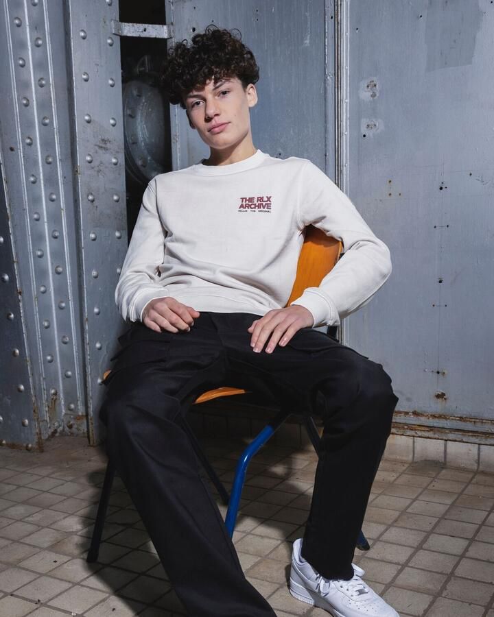 RELLIX Jongens Truien & Vesten Sweater Chest And Backprint Zand