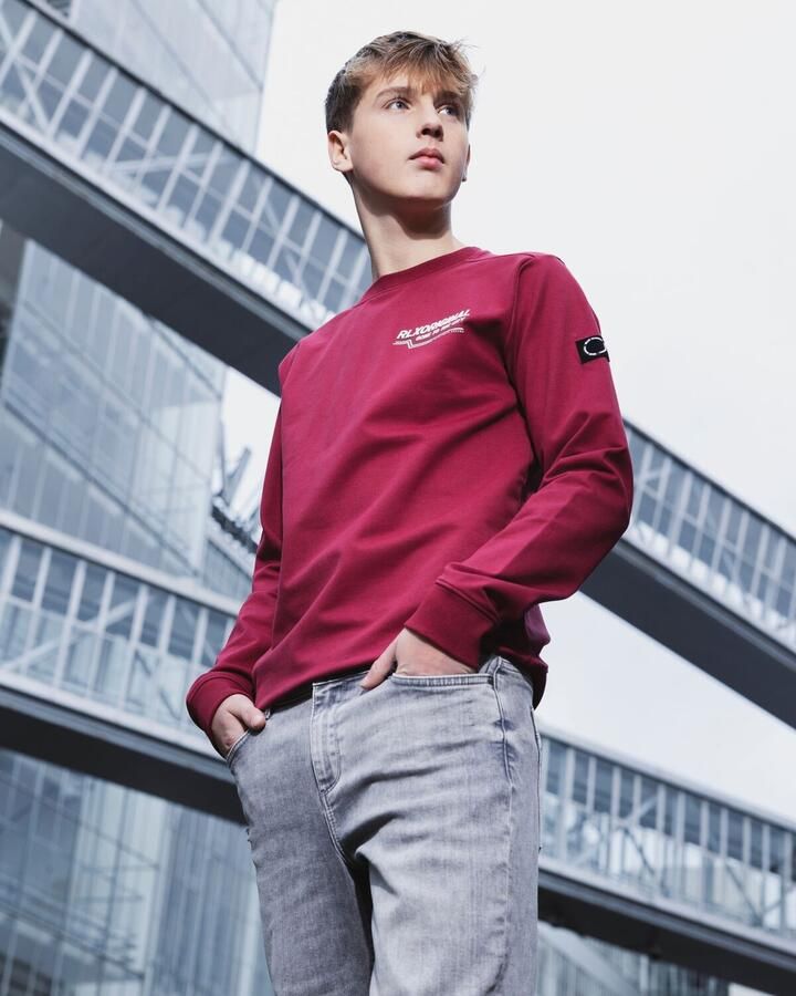 RELLIX Jongens Truien & Vesten Sweater Rlxoriginal Backprint Bordeaux