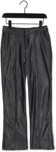 Rellix Zwarte Flared Broek Leather Pants
