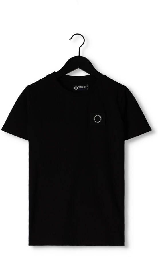 RELLIX Jongens Polo's & T-shirts 3602 T-shirt Ss Basic Zwart