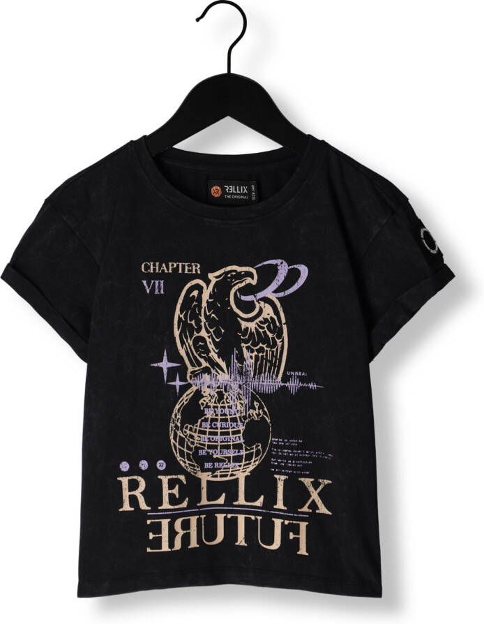 RELLIX Meisjes Tops & T-shirts T-shirt Ss Zwart