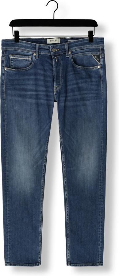 Replay Straight fit jeans met steekzakken model 'GROVER' - Foto 3