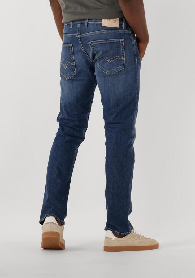Replay Straight fit jeans met steekzakken model 'GROVER'