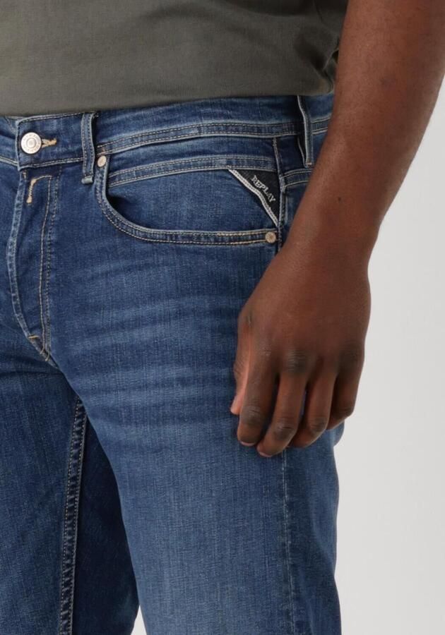 Replay Straight fit jeans met steekzakken model 'GROVER' - Foto 2