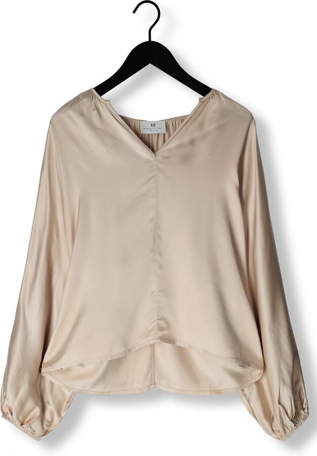 RESORT FINEST Dames Blouses Satin Balloon Blouse Beige - Foto 3