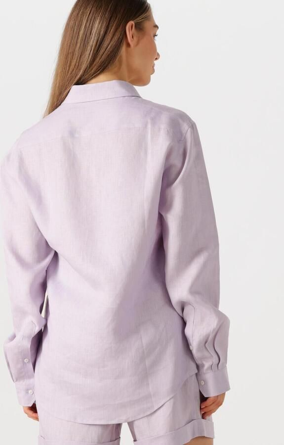 RESORT FINEST Dames Blouses Shirt 100% Linen Lila - Foto 3