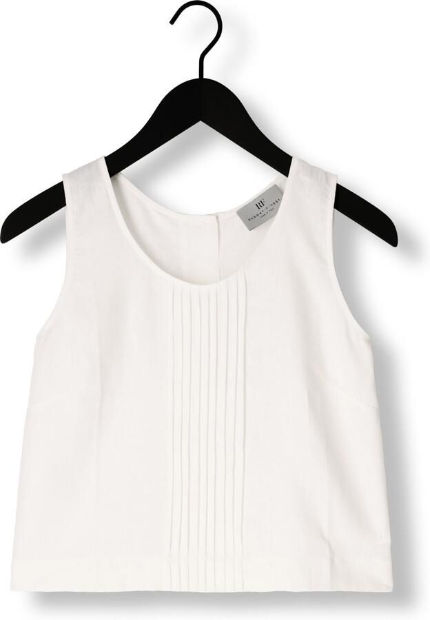 RESORT FINEST Dames Tops & T-shirts Crop Top Linen Wit - Foto 2