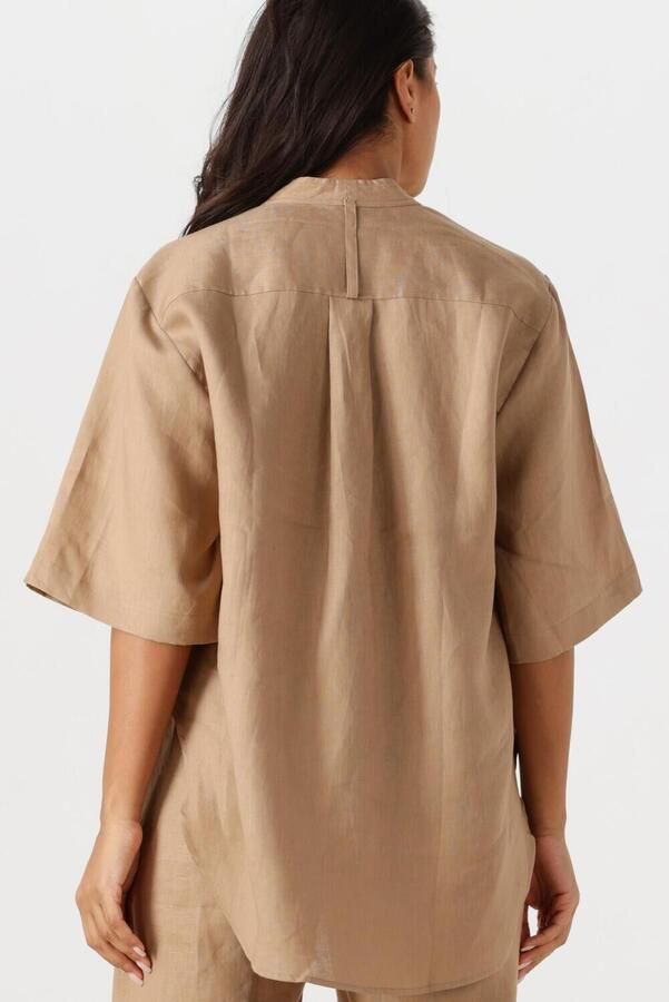 RESORT FINEST Dames Tops & T-shirts Short Sleeve Blouse Beige - Foto 3