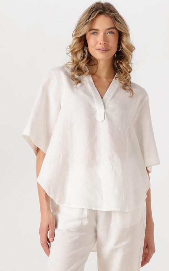 RESORT FINEST Dames Tops & T-shirts Short Sleeve Blouse Wit - Foto 4