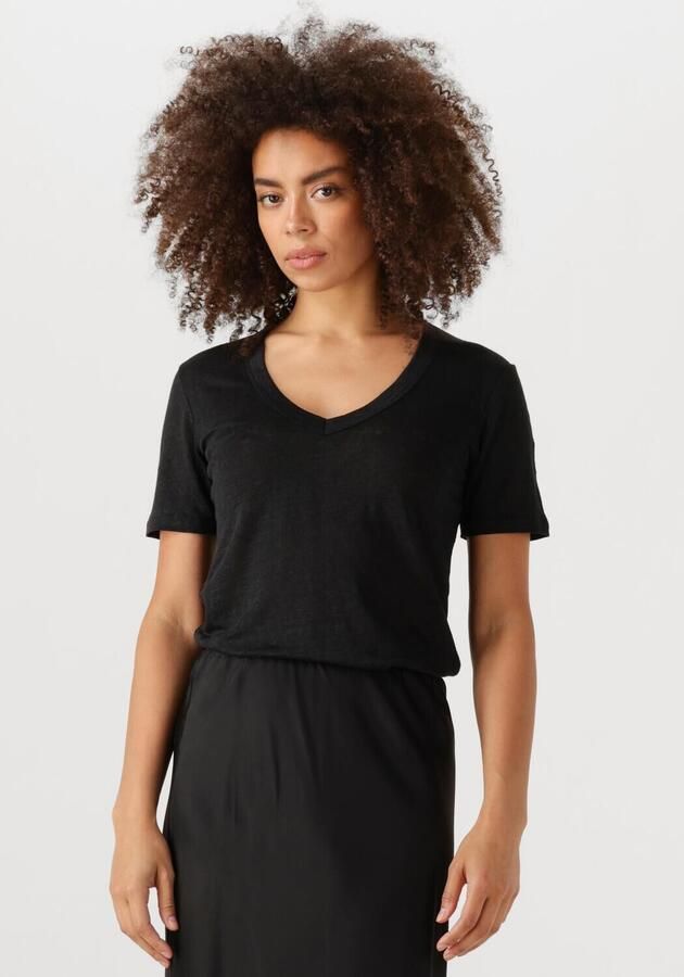 RESORT FINEST Dames Tops & T-shirts V-neck T-shirt Zwart - Foto 4