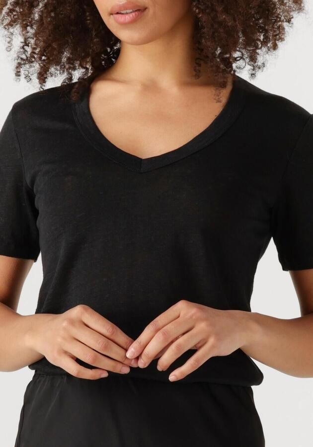 RESORT FINEST Dames Tops & T-shirts V-neck T-shirt Zwart - Foto 3