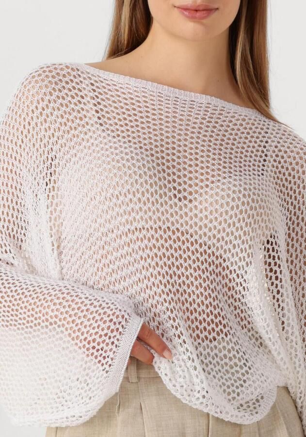 RESORT FINEST Dames Truien & Vesten Crochet Sweater Wit