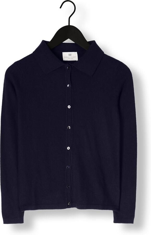 RESORT FINEST Dames Truien & Vesten Polo Short Cardigan Donkerblauw - Foto 2