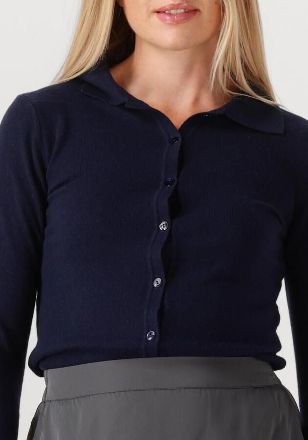 RESORT FINEST Dames Truien & Vesten Polo Short Cardigan Donkerblauw