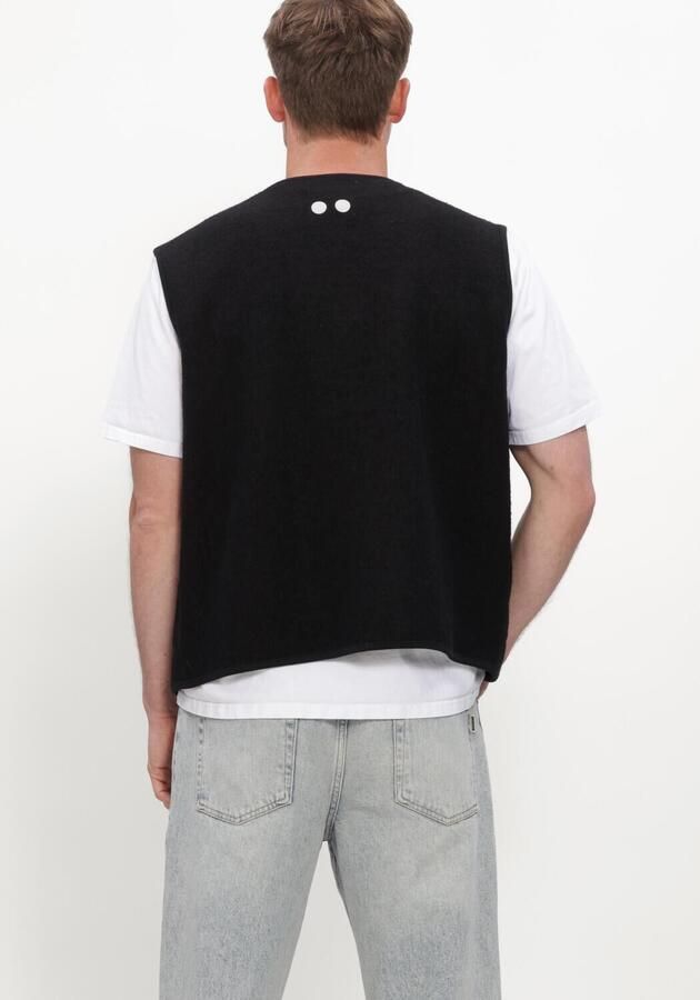 RESTERÖDS Resteröds Heren Jassen Rtkian Boiled Wool Vest Antraciet - Foto 2