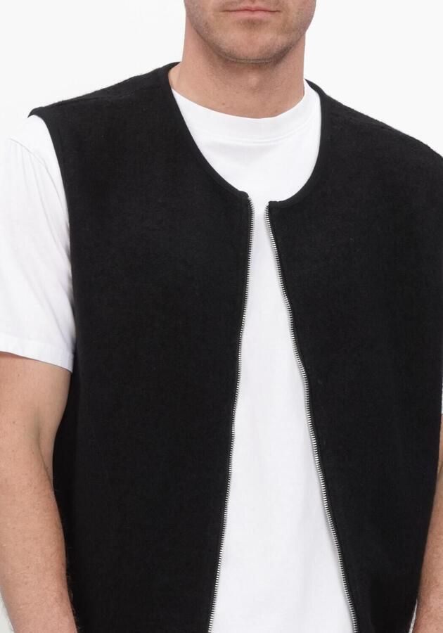 RESTERÖDS Resteröds Heren Jassen Rtkian Boiled Wool Vest Antraciet - Foto 3