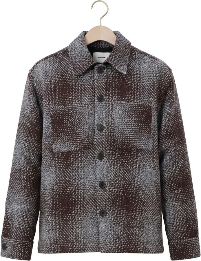 RESTERÖDS Resteröds Heren Overshirts Rtnolan Heavy Twill Overshirt Bruin - Foto 2