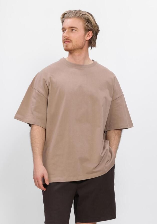 RESTERÖDS Resteröds Heren Polo's & T-shirts Dev Basic Zand
