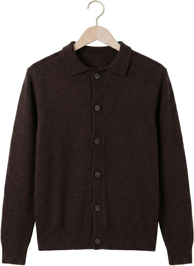 RESTERÖDS Resteröds Heren Truien & Vesten Rtdean Cardigan Bruin - Foto 2