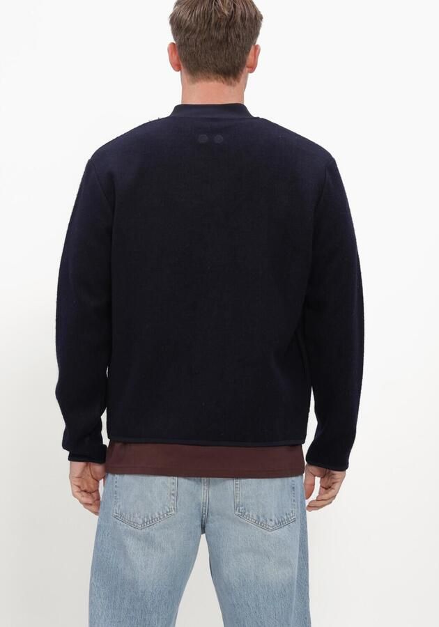 RESTERÖDS Resteröds Heren Truien & Vesten Rtluke Boiled Wool Jacket Blauw - Foto 2