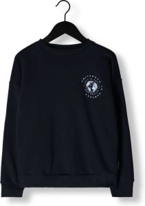 Retour Denim sweater Matz met backprint donkerblauw