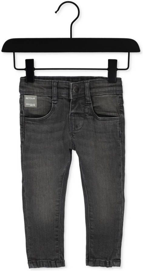 Retour Jeans Retour Mini regular fit jeans Jip light grey denim Grijs Jongens Stretchdenim 104