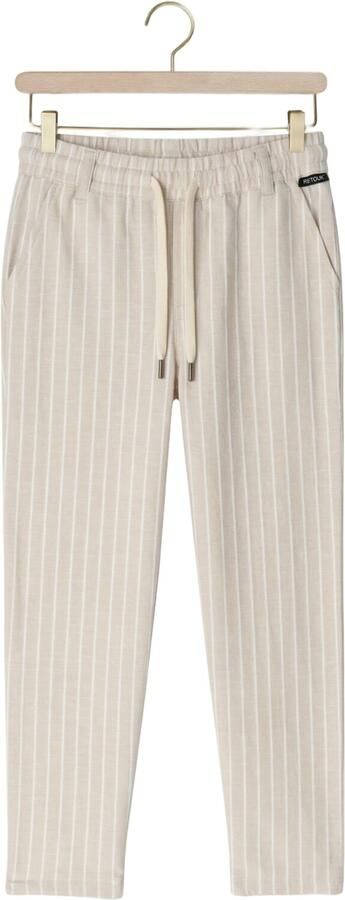 Retour Jeans relaxed casual broek met linnen ecru wit