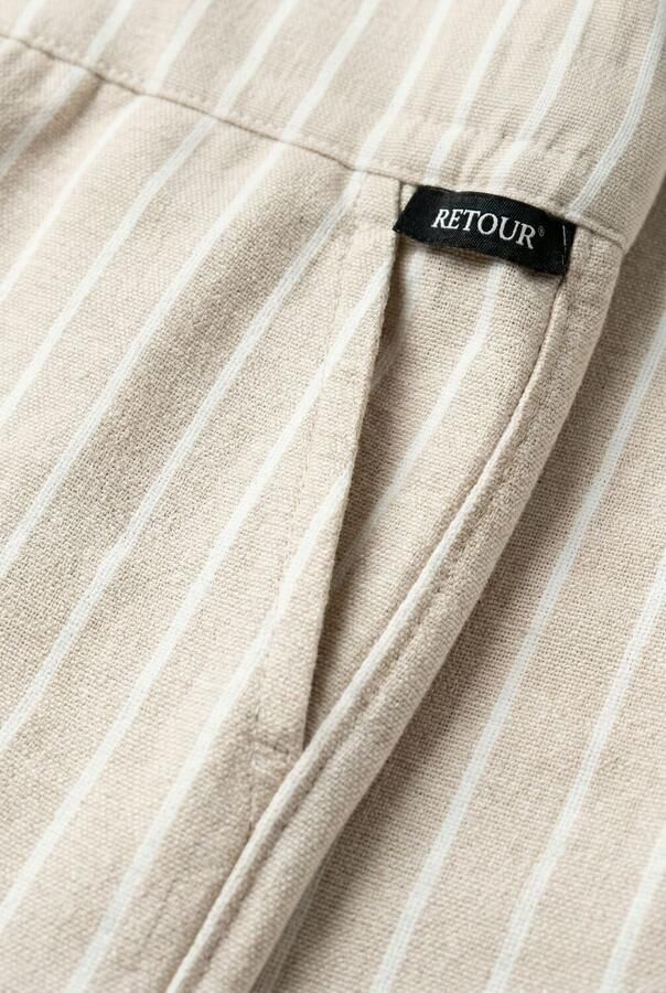 Retour Jeans relaxed casual broek met linnen ecru wit - Foto 2