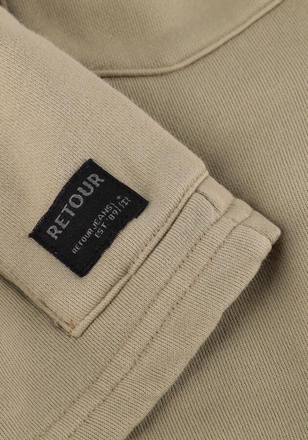 Retour Jeans relaxed cargo sweatshort lichtbruin