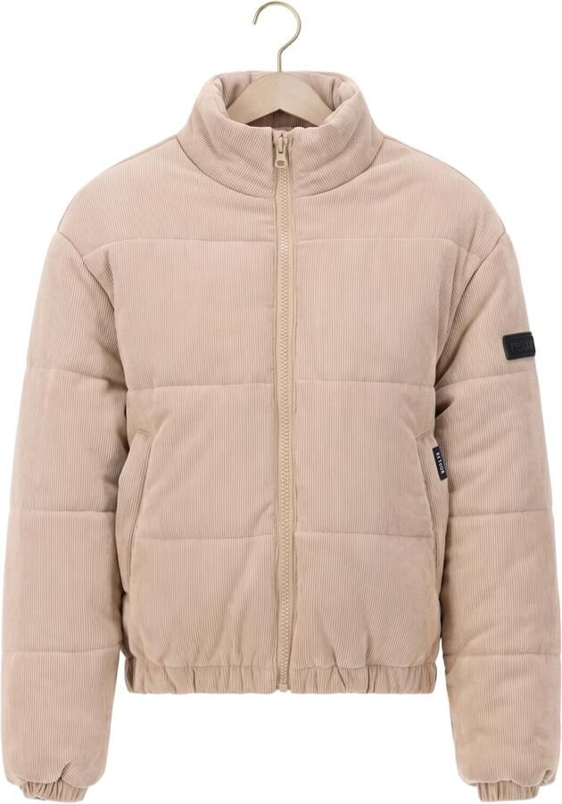Retour Jeans corduroy winterjas beige