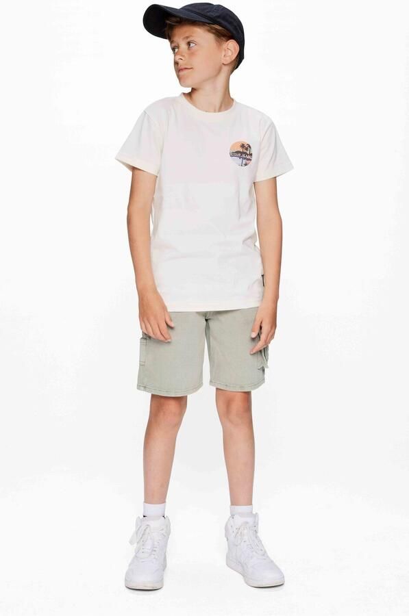 Retour Jeans denim relaxed cargo short groen - Foto 2