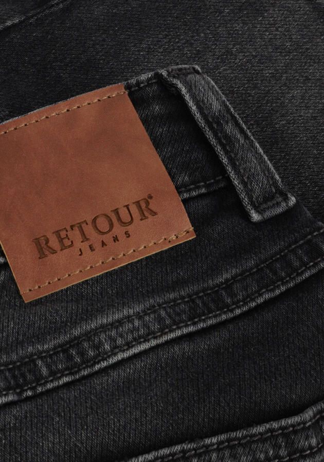 Retour Jeans straight denim short grey denim