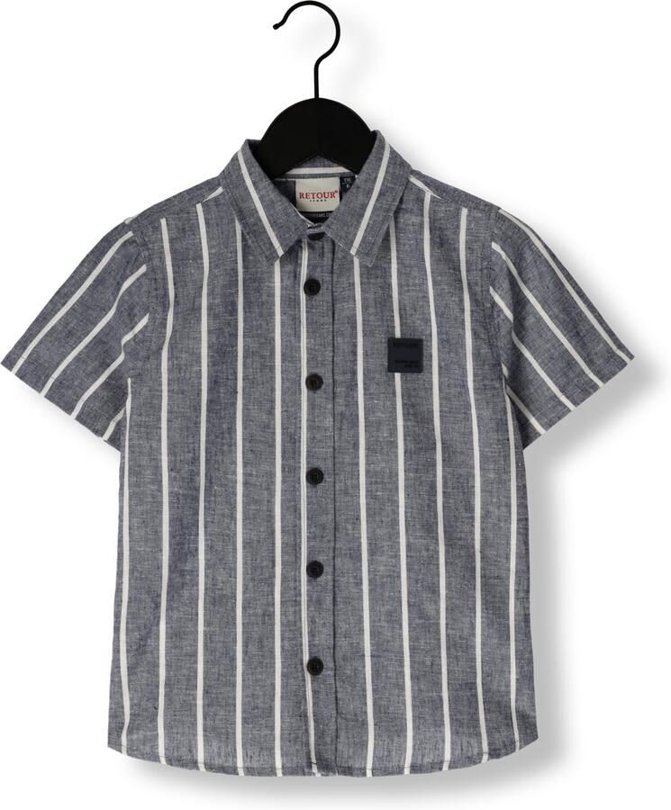 RETOUR Jongens Overhemden Floris Donkerblauw - Foto 3