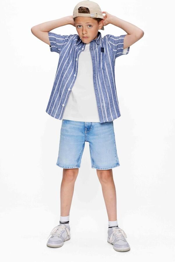 RETOUR Jongens Overhemden Floris Donkerblauw - Foto 2