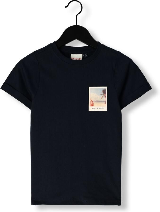 RETOUR Jongens Polo's & T-shirts Damon Donkerblauw - Foto 4