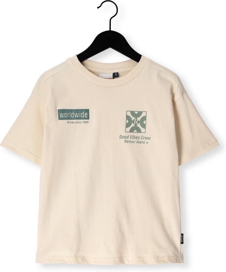 RETOUR Jongens Polo's & T-shirts Nathan Ecru