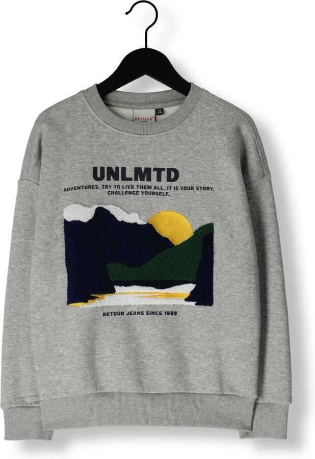 RETOUR Jongens Truien & Vesten Edo Grijs - Foto 4