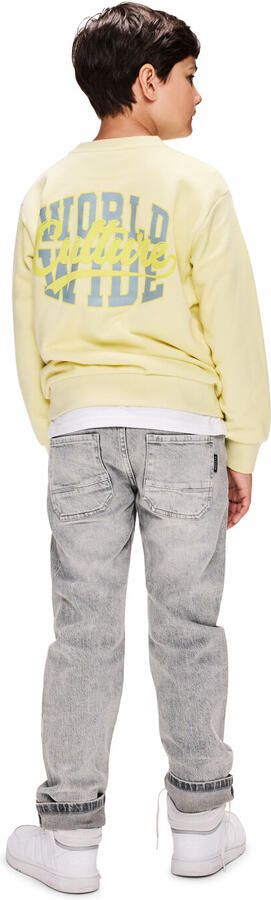 Retour Jeans sweater met backprint lichtgeel - Foto 3