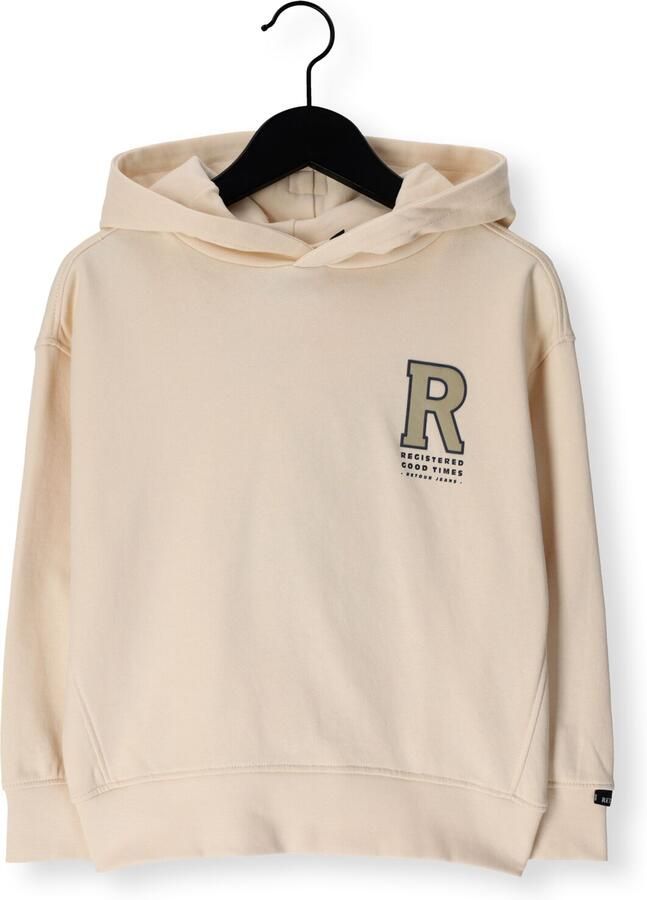 Retour Jeans hoodie met backprint crème