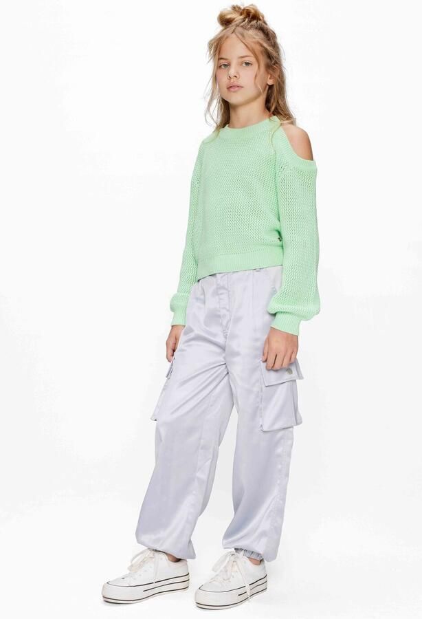 Retour Jeans loose cargo broek zilver - Foto 2