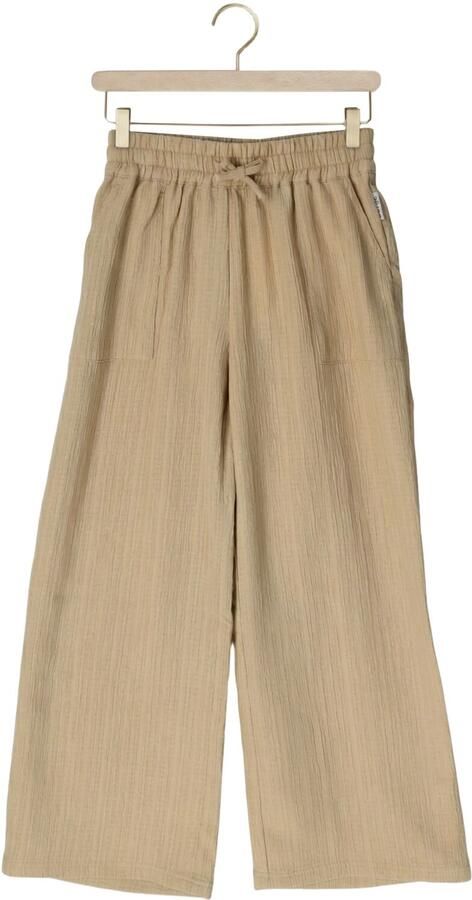 Retour Jeans wide leg casual broek beige