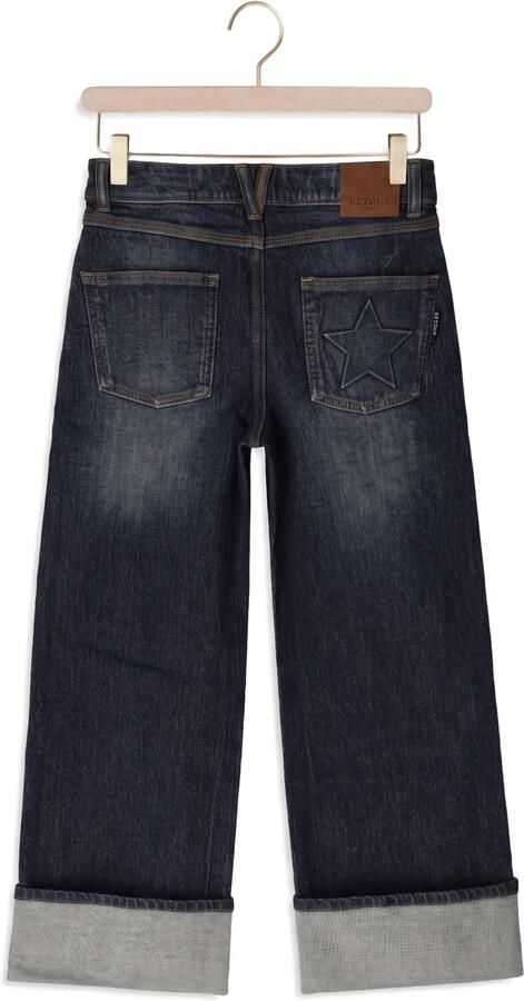 Retour Jeans Romy wide leg jeans medium indigo denim Blauw Meisjes Stretchdenim - Foto 2