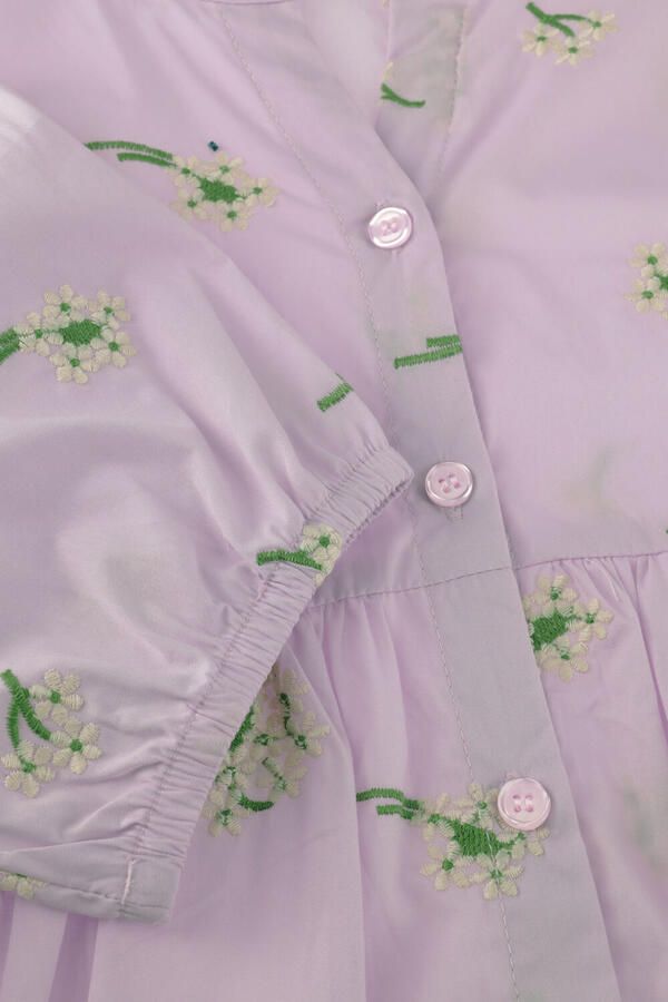 Retour Jeans gebloemde blousejurk roze - Foto 2
