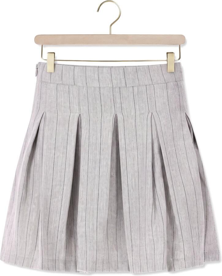 Retour Jeans skort met krijtstreep lichtgrijs Rok Meisjes Polyester Krijtstreep