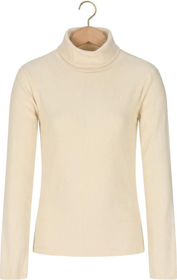 Retour Jeans rechtvallende top met col beige