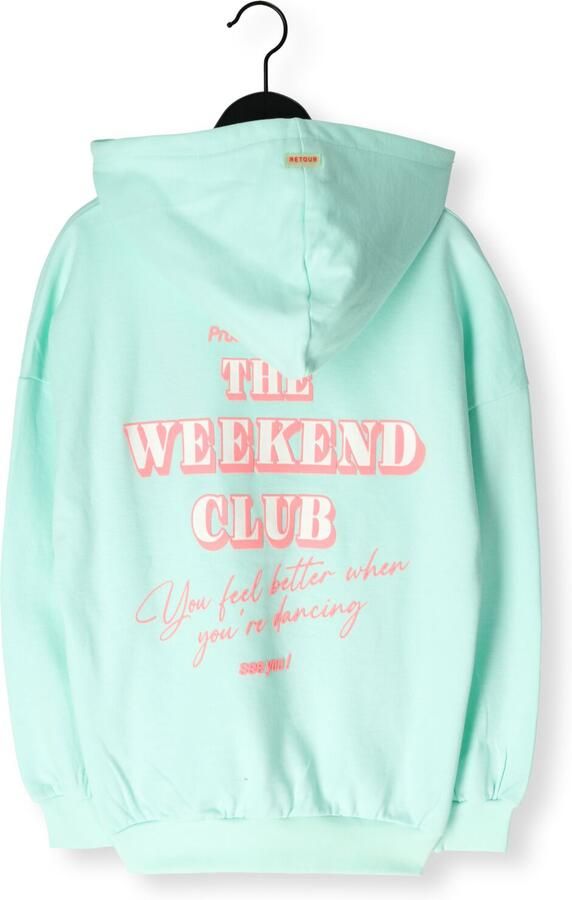 Retour Jeans hoodie met backprint lichtblauw - Foto 3