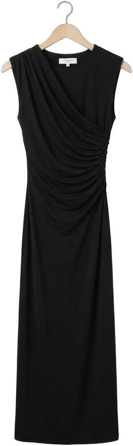 ROSEMUNDE Dames Jurken Billie Sl Long Drape Dress Zwart - Foto 4