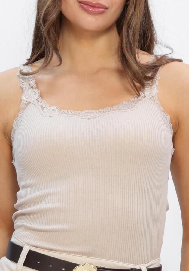 ROSEMUNDE Dames Tops & T-shirts Babette Deep Back Silk Top Beige - Foto 3