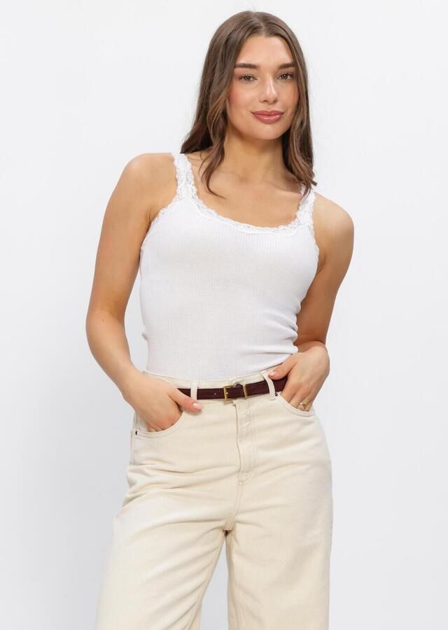 Rosemunde Tanktop Babette Silk Top omgekeerde vintage-kantenrand vrouwelijk comfortabel zijdemix