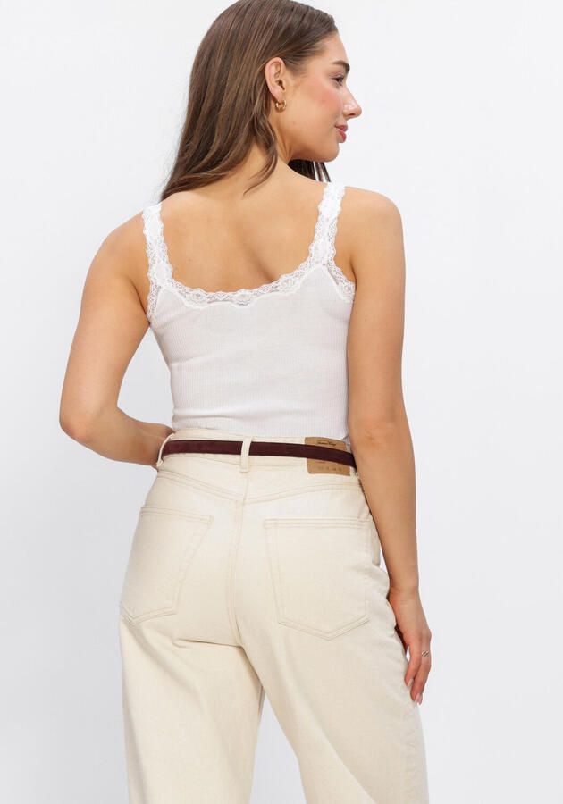 Rosemunde Tanktop Babette Silk Top omgekeerde vintage-kantenrand vrouwelijk comfortabel zijdemix - Foto 2